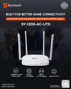 syrotech sy-1200-ac-lite dual band wifi router