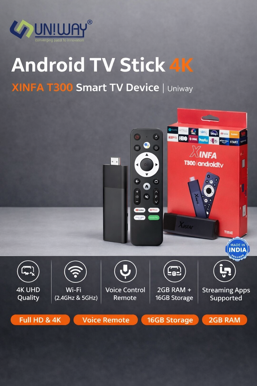 ph 2 android tv stick 4k xinfa t300