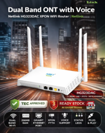 dual band ont with voice netlink hg323dac