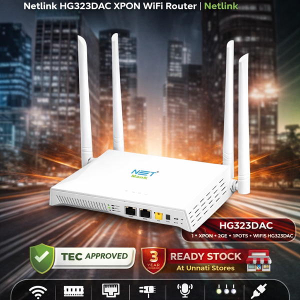 dual band ont with voice netlink hg323dac