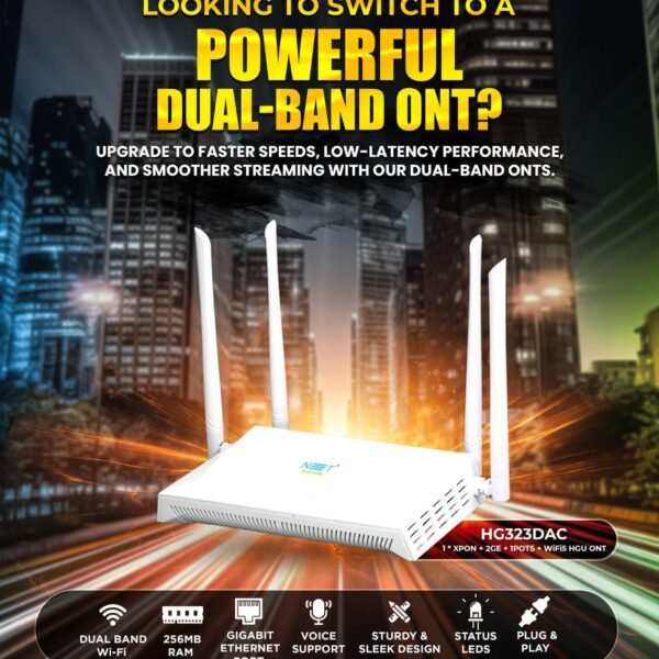 dual band ont with voice netlink hg323dac
