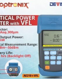 optical power meter with vfl deviser ae210 fiber testing device