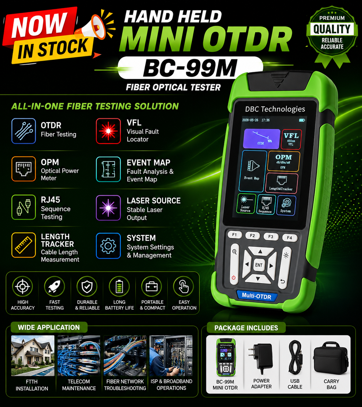 PR16 Hand Held Mini OTDR ( BC-99M ) - Image 1