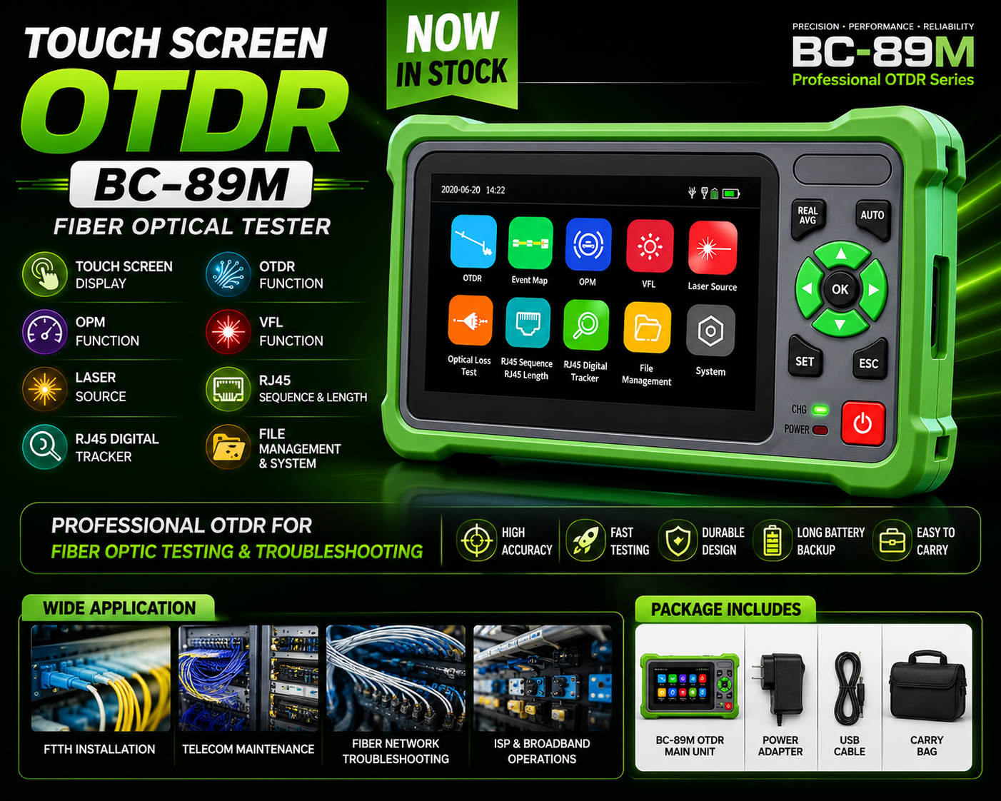 pr15 Touch Screen OTDR ( BC-89M ) - Image 1